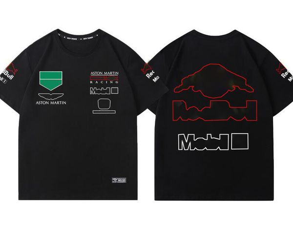 

f1 racing t-shirt summer new team crew neck polo shirt same style customization