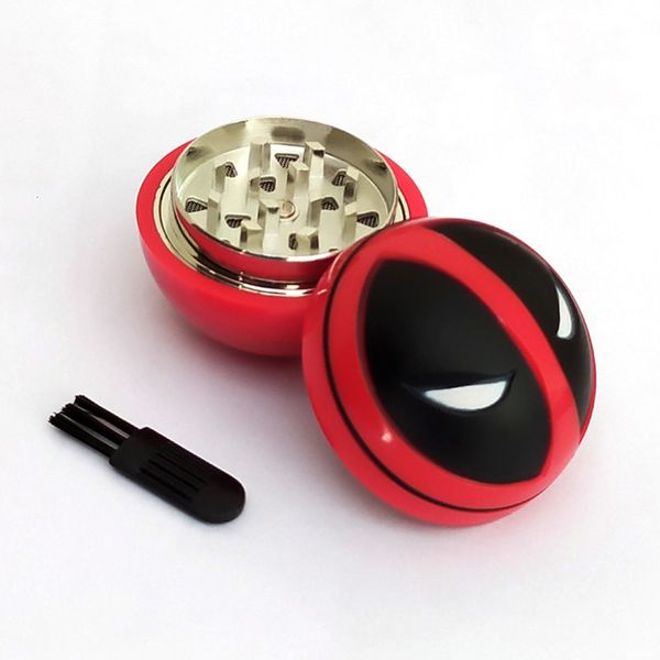 Grinder de ervas de 3 camadas Outros acessórios para fumantes 50 mm Metal Zine Grinders dentes Filtram as ervas secas das ervas de tabaco acessórios para Wholeasle ou varejo