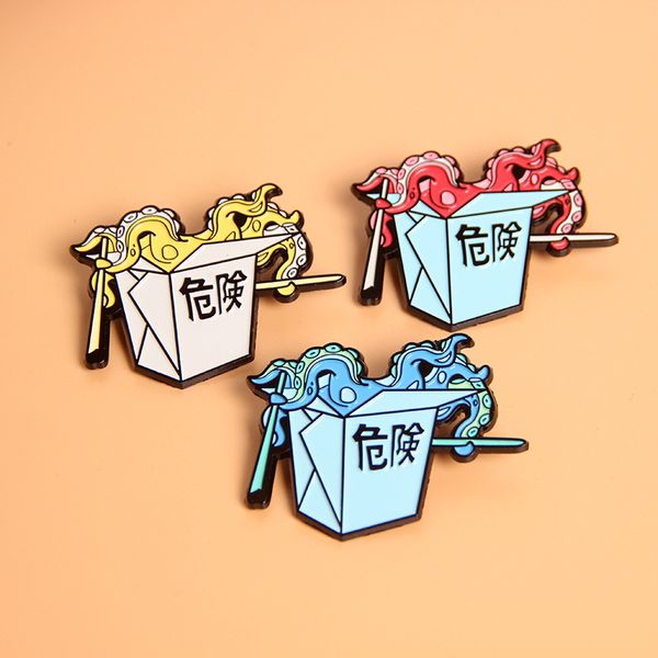 

enamel pin badge ocs takeout, Blue