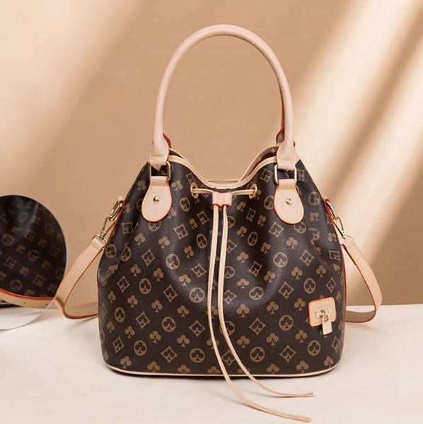 

handbags autumn/winter women's bags large capacity drawstring bucket bag casual shoulder bags