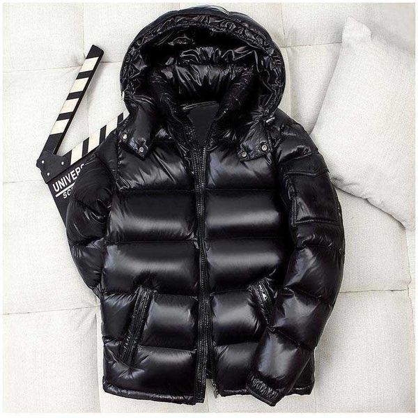 

mens down parkas 2023 luxury france mens down jacket letter monclair knitted women parkas panel casual coats bomber jackets designers men s, Black