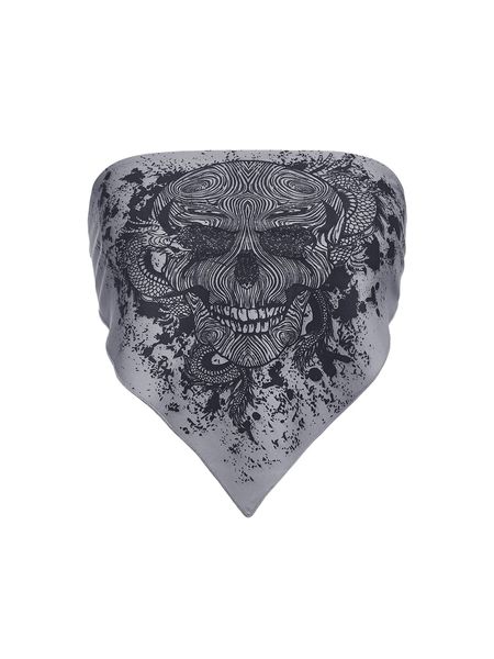 

halloween print bandana tube c997#, White