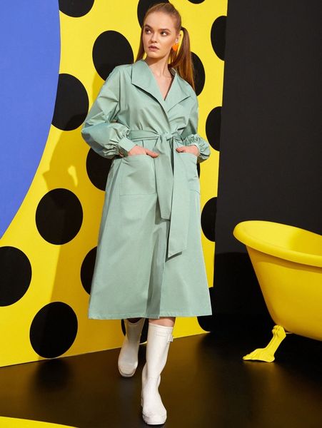 

x andrea st. double pocket lantern sleeve belted dress h4go#, Black;gray