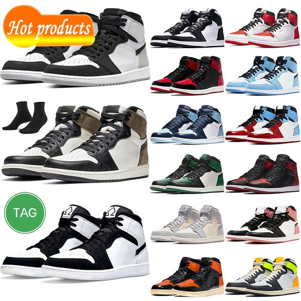 

2022 basketball shoes stage haze homage to home men women dark mocha hyper royal panda pine green outdoor mens trainer, Black