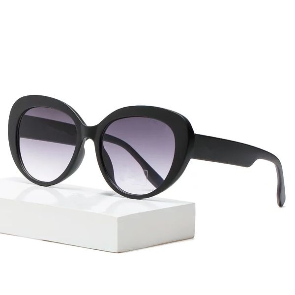 

oval sunglasses man woman shade designer vintage retro sun glasses designer oculos de sol uv400, White;black