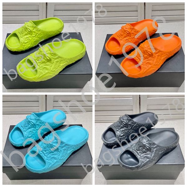 

italy designer slipper luxury men women sandals brand slides woman slide flip flop casual shoes sneakers boot by bagshoe1978 06, Black