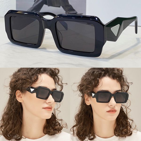 Beliebte neue schwarze Herren-Damen-Designer-Sonnenbrille PR81WS One Eye Heart Triangle Logo Design Stilvolle Damen-Sonnenbrille von höchster Qualität mit Originalverpackung