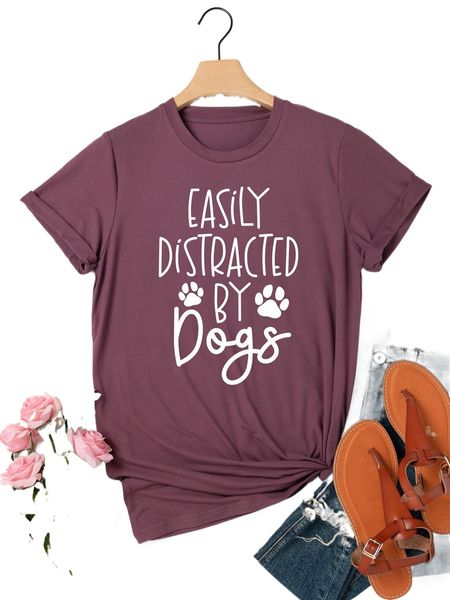 

plus slogan print round neck tee g23f#, Black