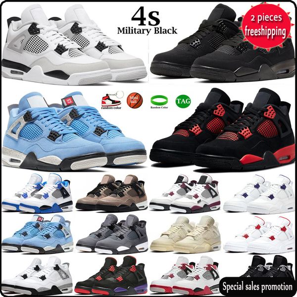 

jumpman4s basketball shoes 4s men sneaker jumpman 4 military black cat raging bull university blue bred cement white oreo sail mens trainers