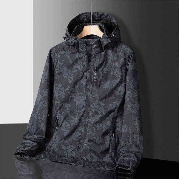 

men outdoor hiking jackets waterproof hooded windbreaker coat men 2022 autumn new casual jacket tactics military jackets men 5xl t220816, Black;brown