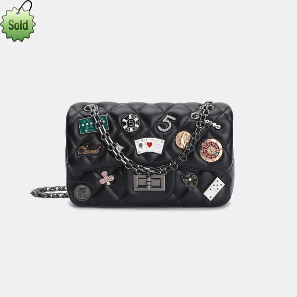

chain fashion solid color shoulder messenger ladies designer bag handbag