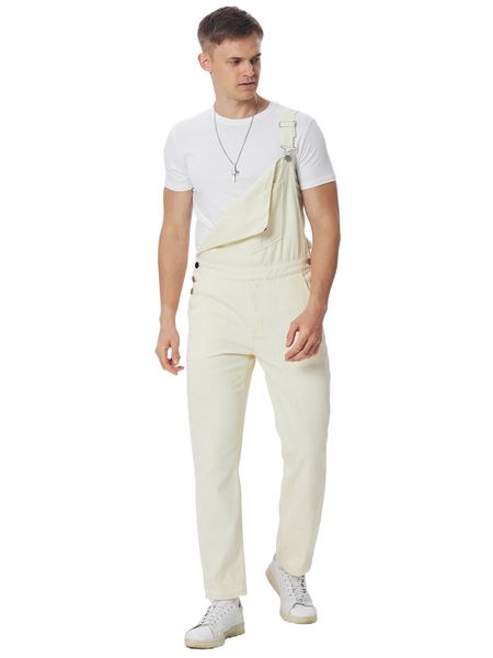 

men solid button side denim overalls c6gf#, Blue