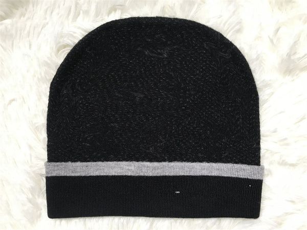 

2022 fashion designer men winter beanie knitted cotton warm hat classical sports skull caps ladies casual outdoor stripe cap beanies 10 colo, Blue;gray