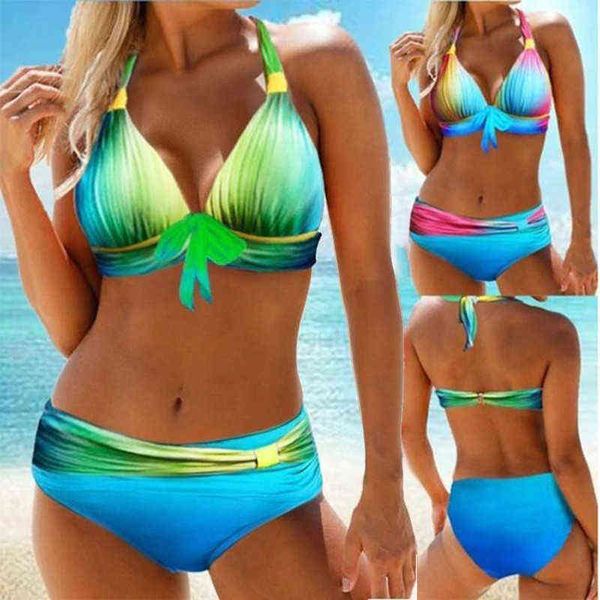 

swimsuit women's swimsuit split gradient bikini, White;black