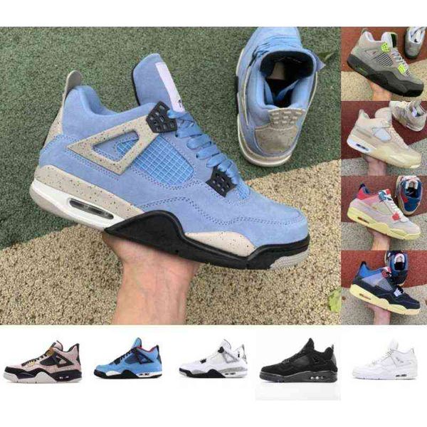

sail 4 jordens 4s mens basketball shoes black cat white cement what the splatter cactus jack gray men women sports sneakers size 40-46