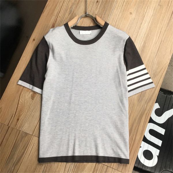 

autumn winter mens designer sweater luxury half sleeve round neck letter print t shirt quality men 02