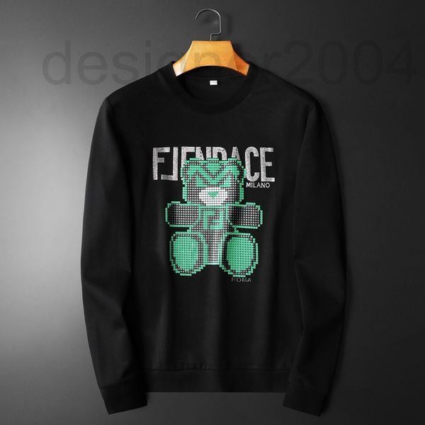 

men's hoodies & sweatshirts designer high end autumn round neck sweater men's bl, Black