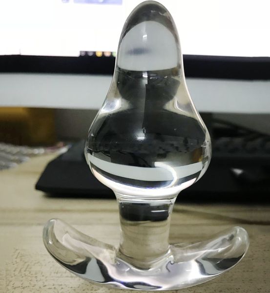 Neue Anker Stil Glas Anal Plug Prostata Massage Kugeln Expander Butt Dildo sexy Produkte für Paare