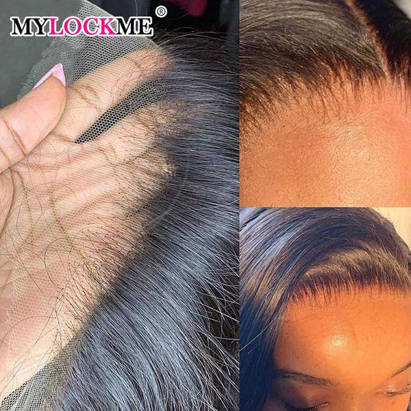 

lace wigs 360 hd lace frontal wig 13x6 transparent lace wig human hair 30inch bone straight brazilian remy human hair wigs for women 230206, Black;brown