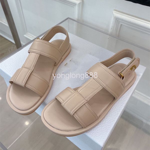 

sandals women's sandals summer shoes flat soled leather, Black