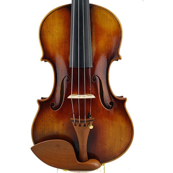 

retro solo violin sold in beautiful amber paint