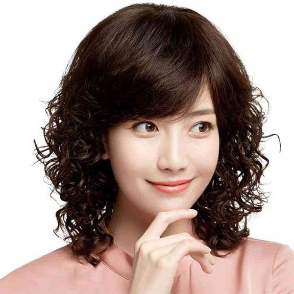 

synthetic wigs human high temerature curly short heat ristant for women natural brown ameracan african non-lace wig, Golden;white