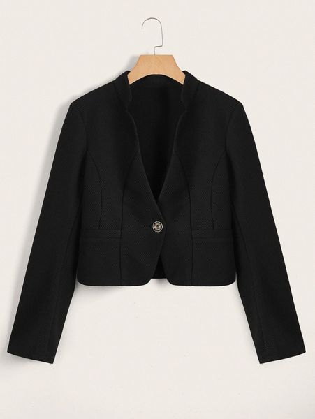 

single button blazer a6fr#, White
