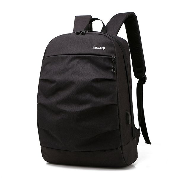 

new leisure bag fashion computer bag large capacity men's usb backpack