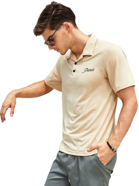 

men letter graphic polo shirt a7q4#, White;black