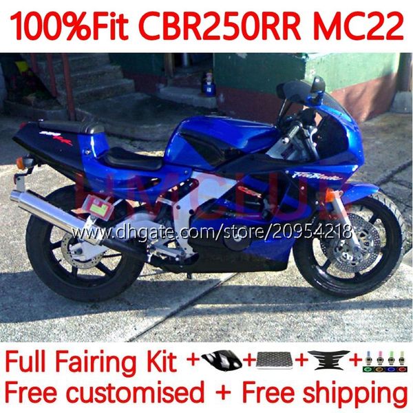 Einspritzkörper für HONDA CBR 250RR 250 RR CC CBR250RR 90 91 92 93 94 95 96 97 98 99 128No.96 250CC MC22 CBR250 RR 1990 1991 1992 1995 1996 1997 1998 1999 Verkleidung glänzend blau