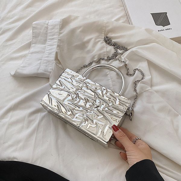 

designer bags summer personalized box female 2022 new fashion laser dinner temperament messenger chain square