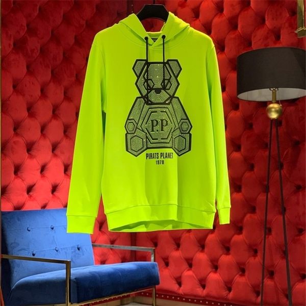 

men sweatshirt crystal skull sweatshirt autumn male printed terry fabirc pullover pp skull brand clothing 201127, Black