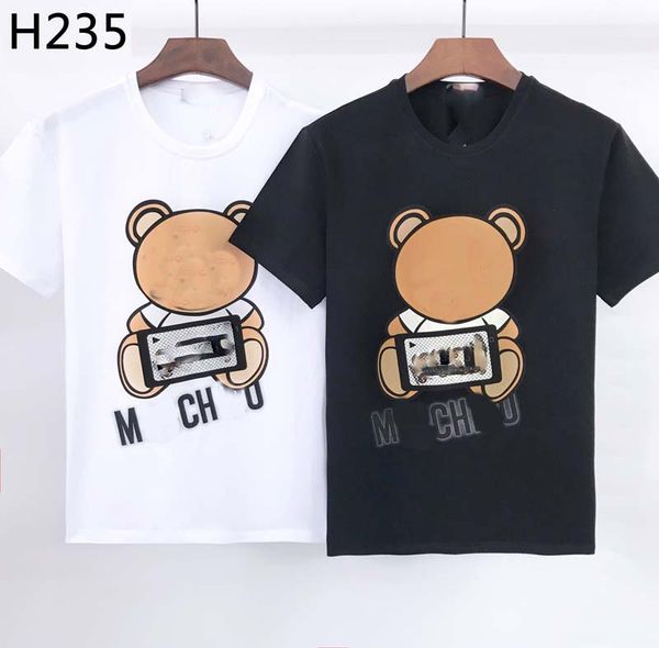 

2022 summer fashion mens womens designers t shirts for men s palms luxurys letter embroidery tshirts clothing short angels sleeved tshirt t, White;black