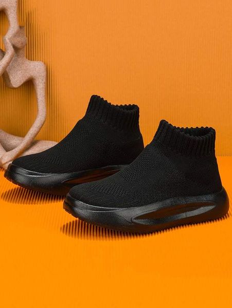 

boys minimalist slip on sneakers she, Black