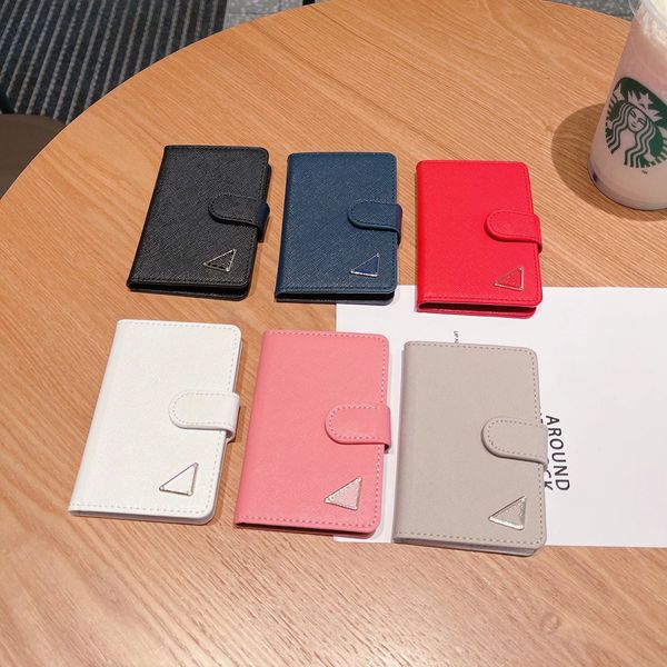 

designer bag accessories flip card holder v shape leather ladies men universal, Red;black