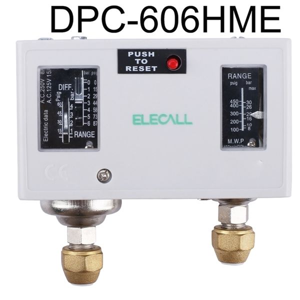 ELECALL Elektronischer automatischer Wasserdruckregler-Schalter, digitaler Luft-Wasserpumpen-Kompressor-Druckregler T200605