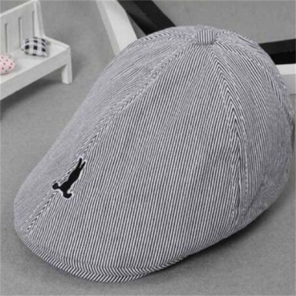 

children's thin male duck tongue cap in spring and summer baby cute cartoon beret cap s58, Yellow