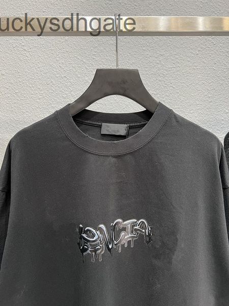 

designer bal t shirt and shirts ins22ss spring summer new genuine graffiti english alphabet printing couple paris casual short sleeve t-shir, White;black