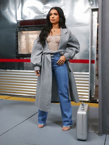 

mian twins x squad ribbed knit sweetheart neck tee f10e#, White