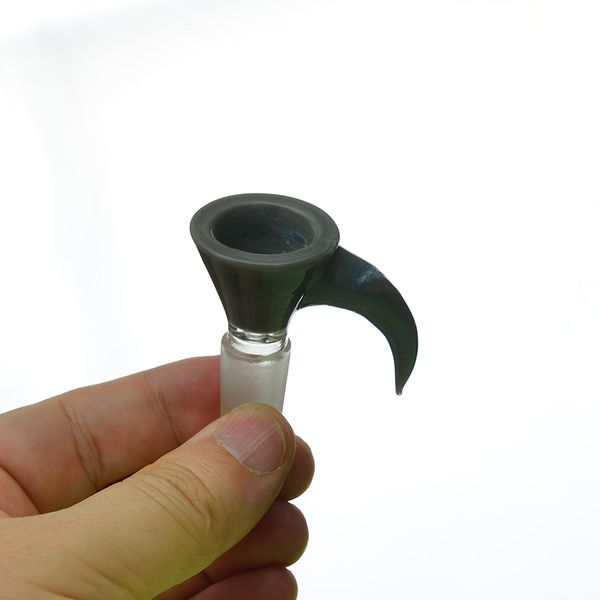 Raucherzubehör Farbige Glasschale Kräuterhalter Buntes Gelenk mit 14-mm-Stecker für Bongs Wasserpfeifen SKGA2014