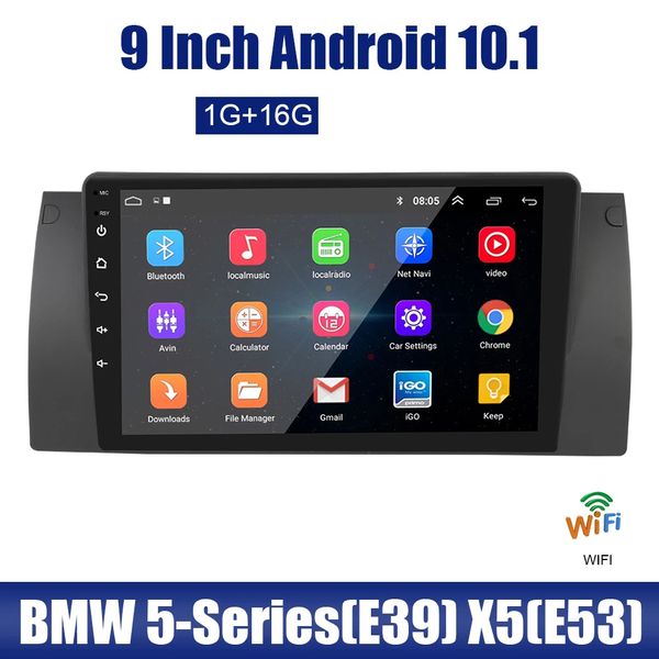 Android 10 CAR GPS Vídeo Radio Multimedia Player para BMW E39 1995-2003 Support Steer Wheel Control