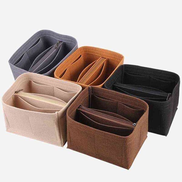

felt cosmetic bag felt storage women's multifunctional inner bucket middle 220518