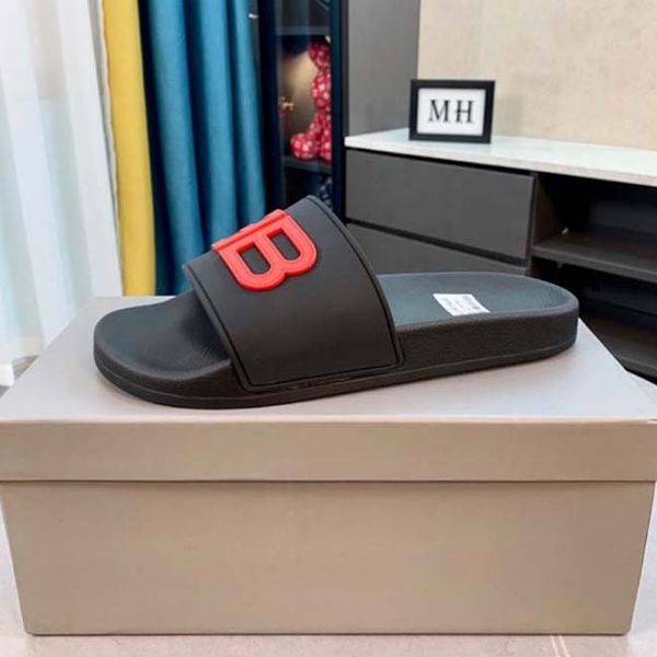 

luxury brand sandals designer slippers slides floral brocade genuine leather flip flops men women shoes 02, Black