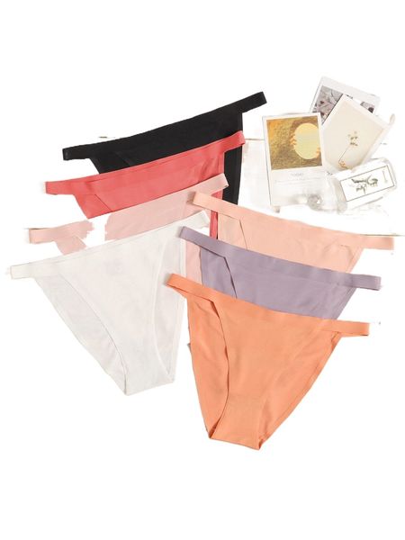 

7pack plain simple panty w8qv#, Black;red