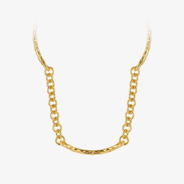 

pendant necklaces enfashion tree trunk necklace for women gold color choker fashion jewelry gift collares para mujer p213252 220428, Silver