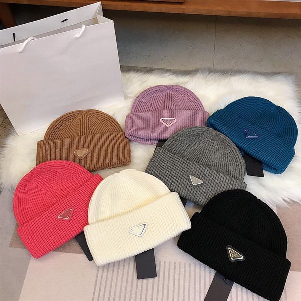 

luxury knit hat designer fashion beanie cap men women cashmere letters outdoor casual classic skull hat 73h, Blue;gray