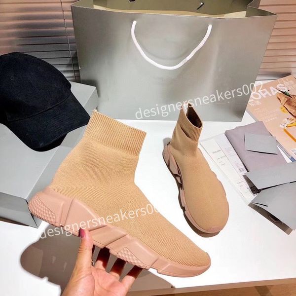 

2022 designer boots platform paris socks shoe mens womens casual shoe speed trainer trainers boot fashion black red white sneakers fz201011