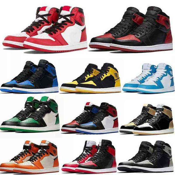 

jumpman 1 outdoor shoes for men women 1s hyper royal high og bloodline satin-snake university blue taupe haze trainers sneakers eur 36-48