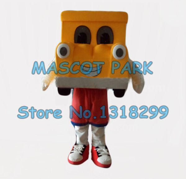 Mascot boneca traje mascote popular laranja carro mascote traje adulto tamanho quente cartoon carro tema escola performing adereços carnaval fantasia vestido k