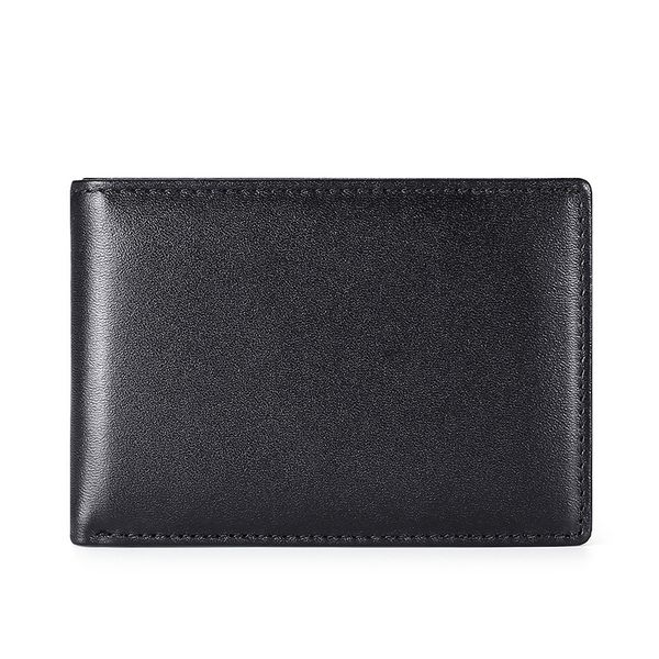 

fashion card holder men designer leather compact short folding genuine leather luxury wallet coin pocket organizer multifunctional document, Brown;gray